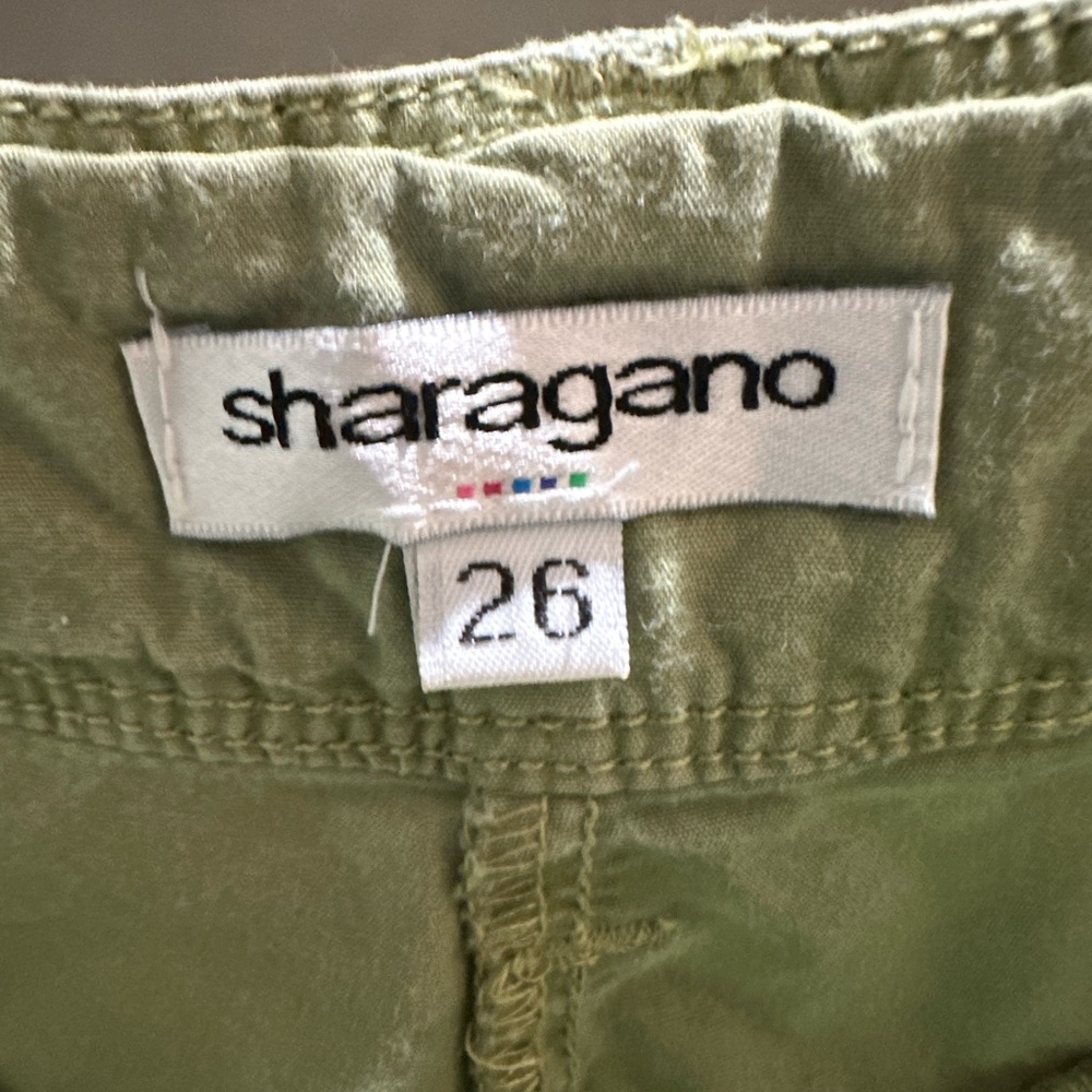 Y2K Girly Pop Sharagano Wide Leg Low Rise Cargo Pant - Picture 10 of 11
